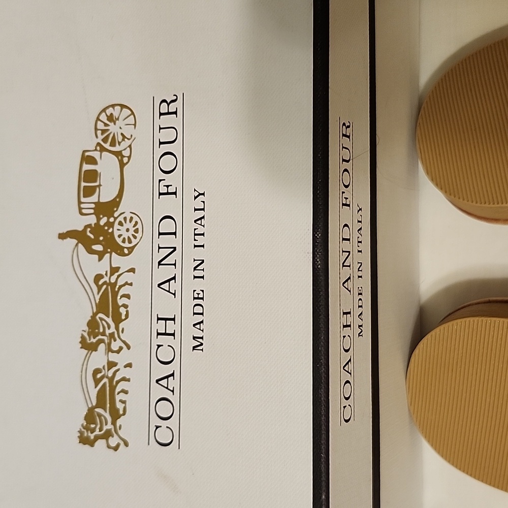 Coach and Four Tan Sandals - Picture 4 of 5